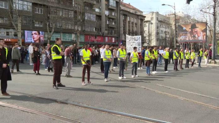 srbija, protestni marš, beograd, studenti