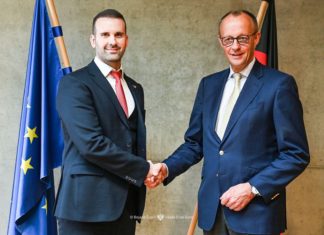 milojko spajić, fridrih merc, kancelar njemačke