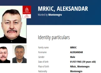 međunarodna potjernica, Aleksandar Mrkić, uprava policije