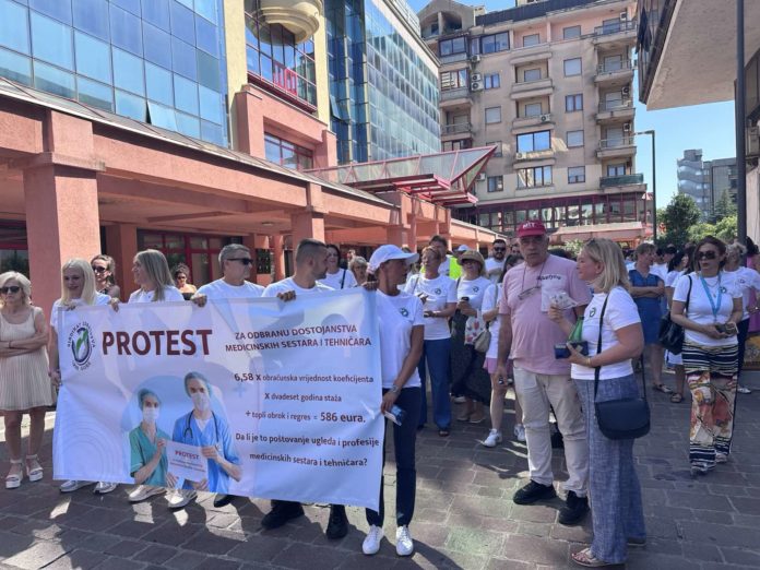protest, zaposleni u zdravstvu